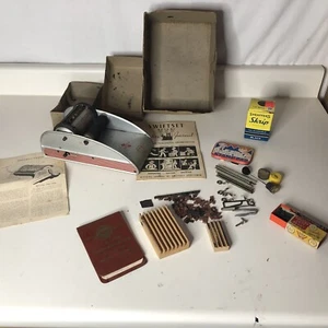 Stampa rotativa vintage Swiftset Superior Cub con ricambi e manuale anni '40 - Foto 1 di 20