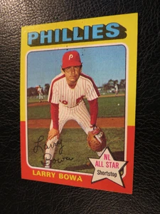 Juego de béisbol Topps 1975 #420 Larry Bowa, Philadelphia Phillies, excelente estado - Imagen 1 de 5