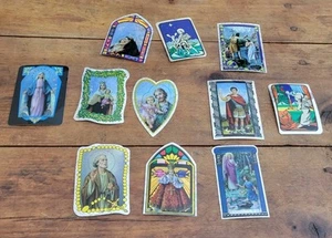 11 Vintage 1990er Religion Themen Automaten Aufkleber Lot - Bild 1 von 6
