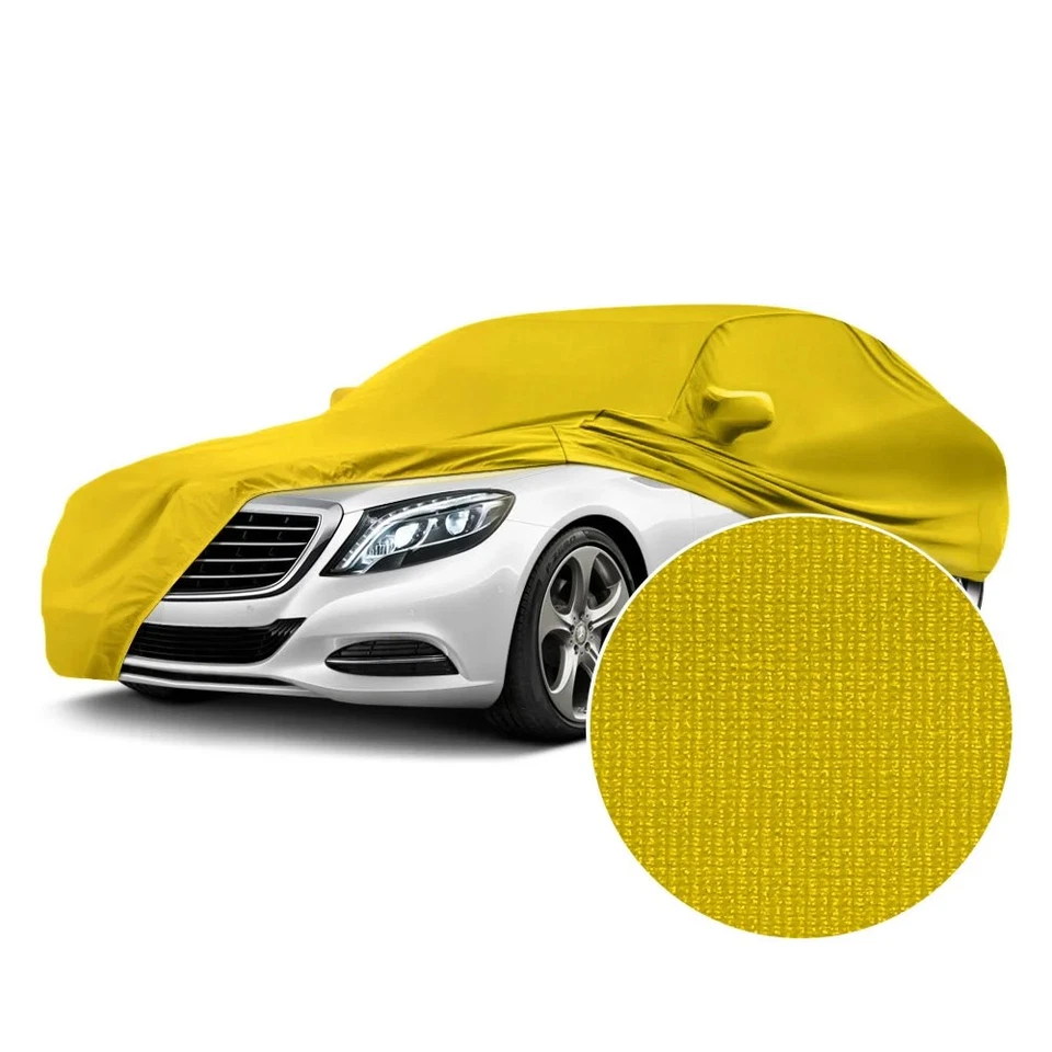 For Ford LTD II 77-79 Satin Stretch Indoor Velocity Yellow Custom Car Cover Foto 1 de 4