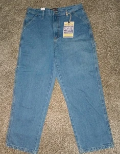 Pantalones de mezclilla Steve & Barry's Carpenter 35X30 vintage para hombre bolsillos holgados - Imagen 1 de 5