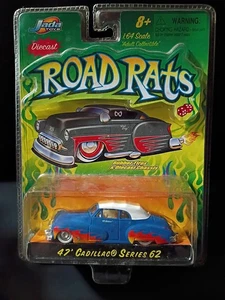 2002 Jada 47 1947 Cadillac Series 62 Road Rats Rat Rod Hot Rod Car w/Flames - Picture 1 of 3