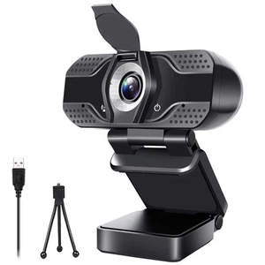 Full HD 1080P Webcam with Microphone, Adjustable FOV, Zoom, Software Control ... - Picture 1 of 8