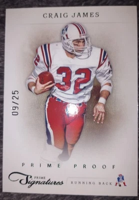 2011 Panini Prime Signatures - Craig James #35 Prime Proof Green /25 - Image 1 of 3