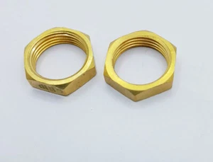 3/4""x14 BSP/MEDIA TUERCA DE LATÓN/SUJETURA SEGURA/TUERCA DE BLOQUEO - Imagen 1 de 5