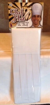 Sombrero de chef de papel para adultos Sombrero de cocinero de panadero Accesorio de disfraz Foto 1 de 4