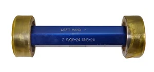 Juego de medidor de anillo de rosca 2-9/16 x 24 UN 2A Plug Go No/Go - MANO IZQUIERDA - Imagen 1 de 1