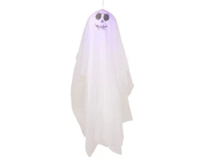 Hanging Light Up Ghost Prop 64 3/4" Halloween Decor Haunted House Party Decor - Picture 1 of 2