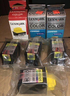 Lexmark Ink Cartridges 15M0125 Yellow. 7 Cartridges. - Image 1 of 4