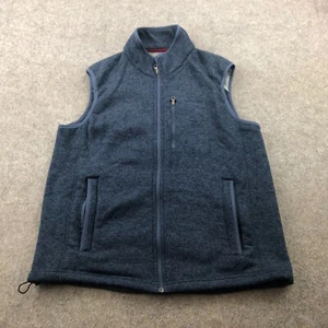 Orvis Vest Men Large Blue Full Zip Pockets Fleece Casual Outdoors R65 Fishing - Picture 1 of 11