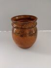 Vintage Brown McCoy Vase Crock Utensil Holder Pottery Crock Ware #3105