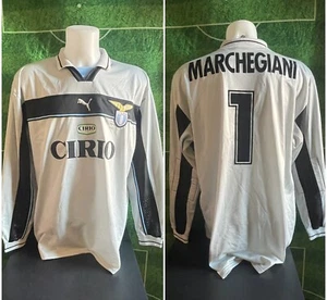 shirt S.S. LAZIO Fußball MATCH ISSUED Puma 1999 2000 Nr. 1 MARCHEGIANI - Bild 1 von 16