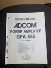 ADCOM GFA-585 Poweramp Instrukcja serwisowa Oryginalna