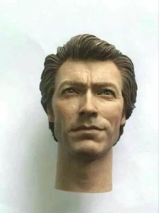 1/6 Scale Young Clint Movie Detective Head Carving Sculpt Model Toys - Picture 1 of 6