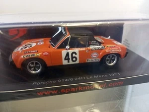 SPARK - PORSCHE 914/6 #46 24H LEMANS 1971 1:43 SCALE MODEL CAR S7507 - Picture 1 of 8
