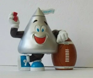 HERSHEY'S Chocolate KISS Candy DISPENSER Football 1998 Plastic 10" CANDY JAR - Picture 1 of 6