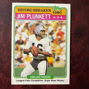 1981 Topps Set Jim Plunkett RB #335 Oakland Raiders - NM/MINT *HIGH GRADE* - Bild 1 von 1