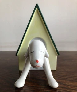 Yoshitomo Nara Welpe Buchstütze Hundehütte Keramik Innenverzierung JAPAN GEBRAUCHT - Bild 1 von 12
