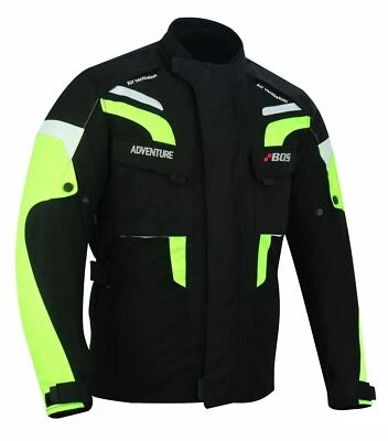 B:O:S Motorrad Textiljacke Thermofutter Wasserdicht CE Protektoren Roller Jacke Neu