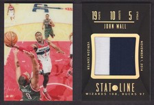 2014-15 Preferred Basketball Stat Line Patch Prime #18 John Wall 04/25