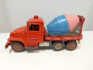 National Cement Mixer Truck Tin Friction Toy Japan - RSPCA Middlesex/Herts - Picture 1 of 23
