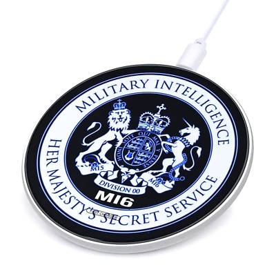 MI6 JAMES BOND Wireless Phone Charger | iPhone Accessory For 007 Agents - Image 1 of 4