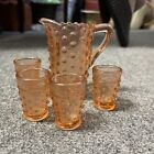 Pink Depression Glass For Doll Pitch And Glasses