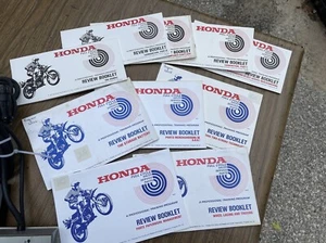 1974 Honda Cycle Review Booklet Collection of 10 Training Manuals Motorcycle Lot - Picture 1 of 4