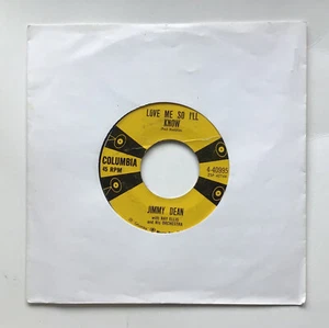 E432, Love Me So I’ll Know, Jimmy Dean, 7"45rpm Single, Excellent Condition, USA - Foto 1 di 4