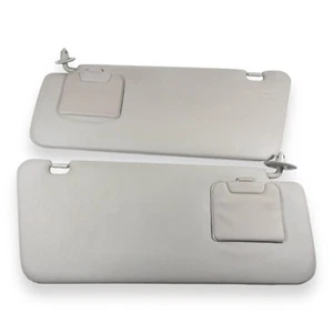 2004-2006 Scion XB Driver & Passenger Side Sun Visor Pair Set Gray Vinyl - Picture 1 of 7