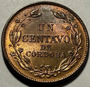 NICARAGUA - Un Centavo de Cordoba - 1940 - Km-11 - Uncirculated - FREE USA S&H! - Picture 1 of 2