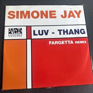 Simone Jay – Luv-Thang 12" Vinyl VCI 8950966 Fargetta Remix Italy 1990s House - Imagen 1 de 4
