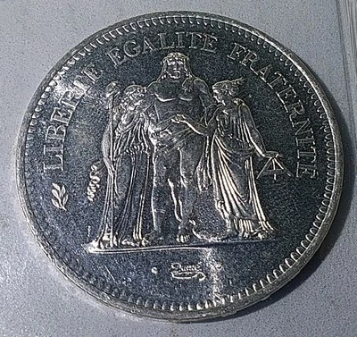 Moneda de plata Francia 1977 50 francos sin circular  Foto 1 de 3
