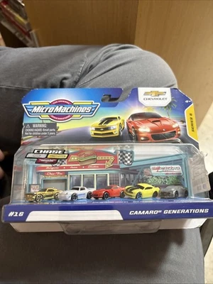 NIP Hasbro 2021 Micromachines Series 5 Set#16 Camaro Generations. - Image 1 of 4