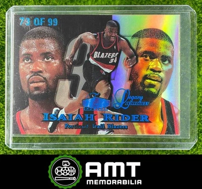 1998-99 Fleer Flair Showcase Isaiah Rider Legacy Collection Row 1 73/99 - Image 1 of 3