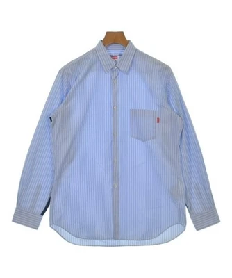 Supreme повседневные рубашки светло bluexWhiteetc.(Полосатый узор) M 2200627719097 - Изображение 1 из 4