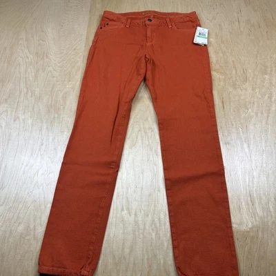 Pantalones de mezclilla elásticos Michael Kors naranja Spice para mujer talla 8 nuevos con etiquetas Foto 1 de 4