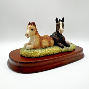 Border Fine Arts Vintage Spring Arrivals 1996 Shetland and Cob Ponies Rare B0008 - Picture 1 of 9