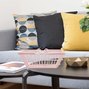Cesta de compras rosa Miss Toddler contenedores de comestibles para organizar - Imagen 1 de 12