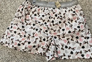 AMERICAN EAGLE AE Hombres "Talk Derby to Me" Estampado CABALLO Boxer Shorts Ropa Interior L - Imagen 1 de 4
