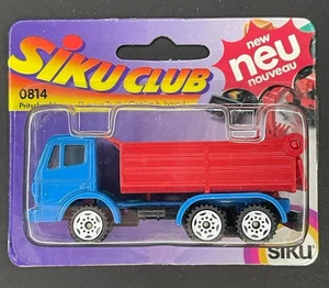 Siku German Mercedes Benz Red Blue Dumper Truck 0814 Germany Diecast Model - Picture 1 of 2