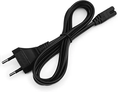 Stromkabel, Netzkabel Euro-Stecker Euro Kabel EU  auf C7, 2- adrig Dopplenut neu - Bild 1 von 2