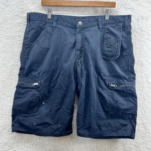 Carhartt Cargo Shorts Mens 38 Black Relaxed Utility - Picture 1 of 6
