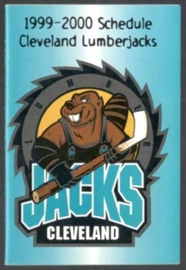 1999-00 Cleveland Lumberjacks IHL Hockey Schedule !!! Labatt Blue - Picture 1 of 2