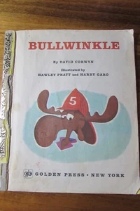Copyright 1971 Little Golden Book BULLWINKLE - missing cover - hardcover book - Picture 1 of 4