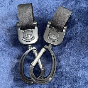 4 Pram Clips Universal Baby Buggy Pushchair Stroller Shopping Bags Hook Straps - Picture 1 of 3