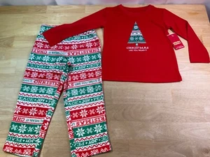 New Toddler/Boy’s Holiday PJ Set says Christmas Like You Mean It Sz 3T* - Picture 1 of 6