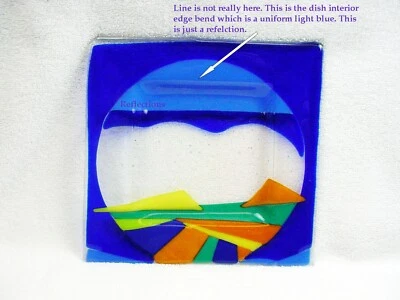 Vtg Linda Owen Mount Hood Platter | Blue, Orange, Green | Signed | New | $95 - Image 1 of 4