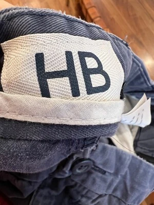 Pantalones chinos Harbor Bay talla 54 cintura expandible azul marino entrepierna de 28 pulgadas Foto 1 de 4