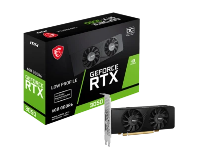 MSI GeForce RTX 3050 LP 6G OC Graphics Card Low Profile GDDR6 96bit 14Gbps [NEW] - Image 1 of 4